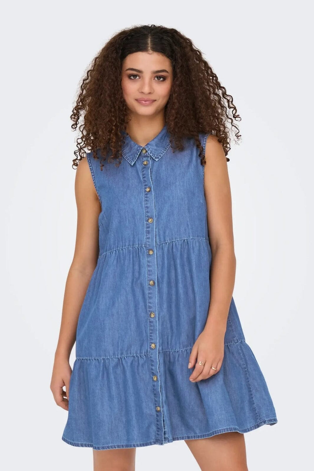 Only - Onlbea Siesta Sl Dress - 4720404 Medium Blue Denim