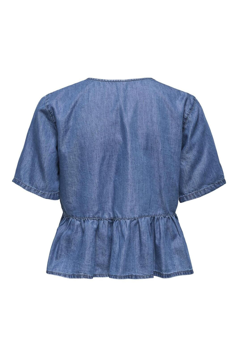 Only - Onlbea Ss Bow Shirt 15344257 - 4720356 - Medium Blue Denim