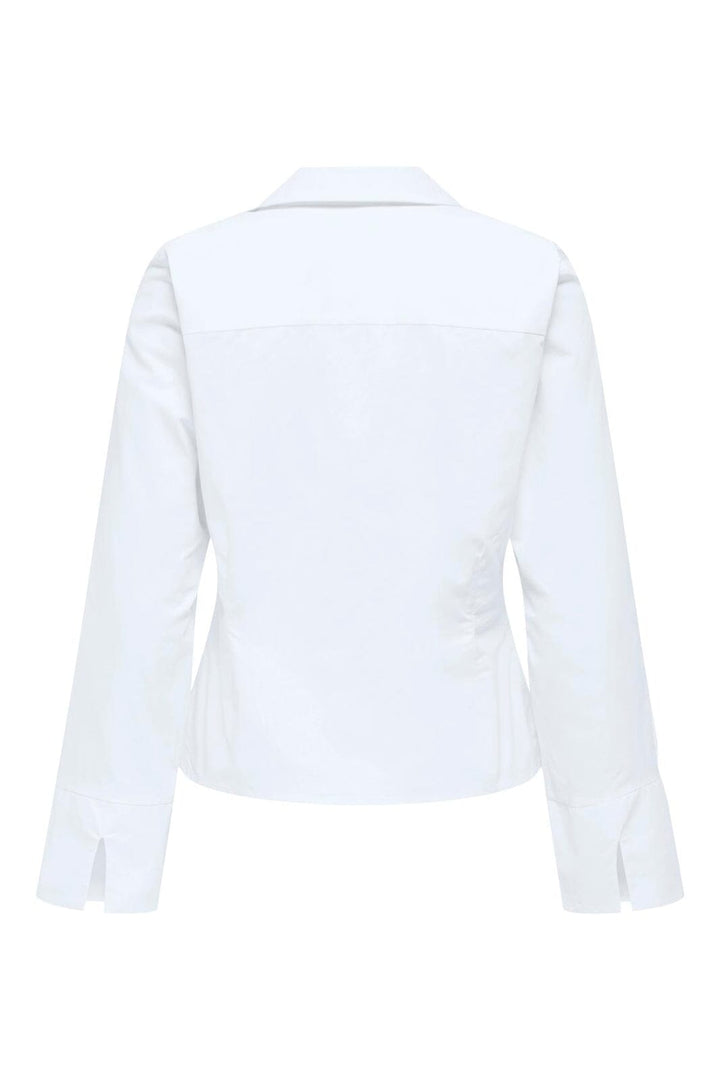 Only - Onlbeya Ls Fitted Hook Shirt - 4942456 Bright White