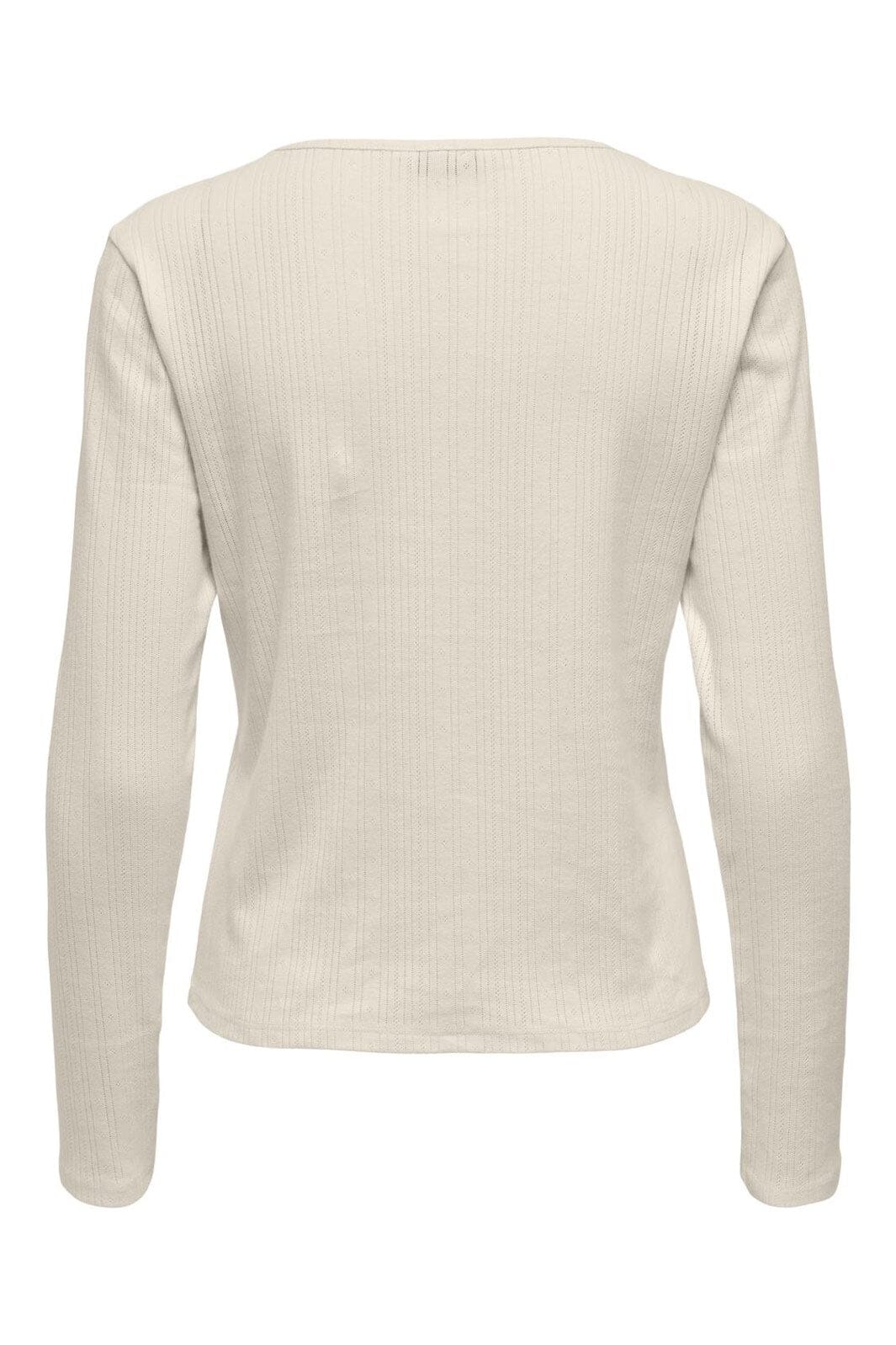 Only - Onlbremen O-Neck L/S Top Moch - 4870531 Birch