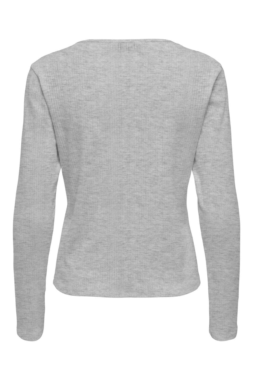 Only - Onlbremen O-Neck L/S Top Moch - 4870532 Light Grey Melange