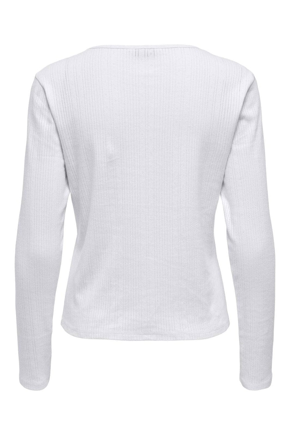 Only - Onlbremen O-Neck L/S Top Moch - 4870533 White
