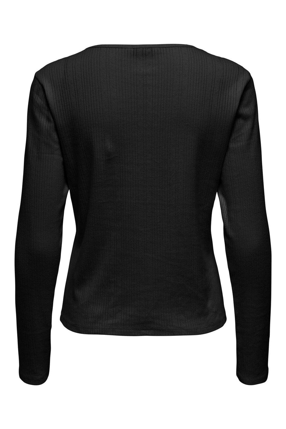 Only - Onlbremen O-Neck L/S Top Moch - 4870534 Black