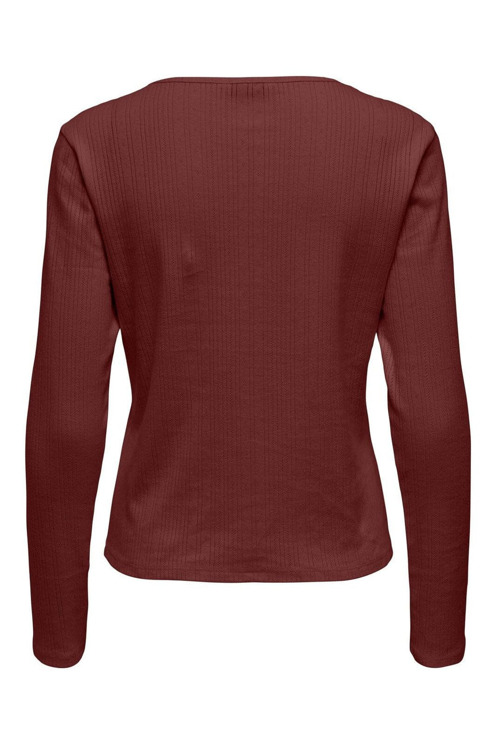 Only - Onlbremen O-Neck L/S Top Moch - 4870536 Madder Brown