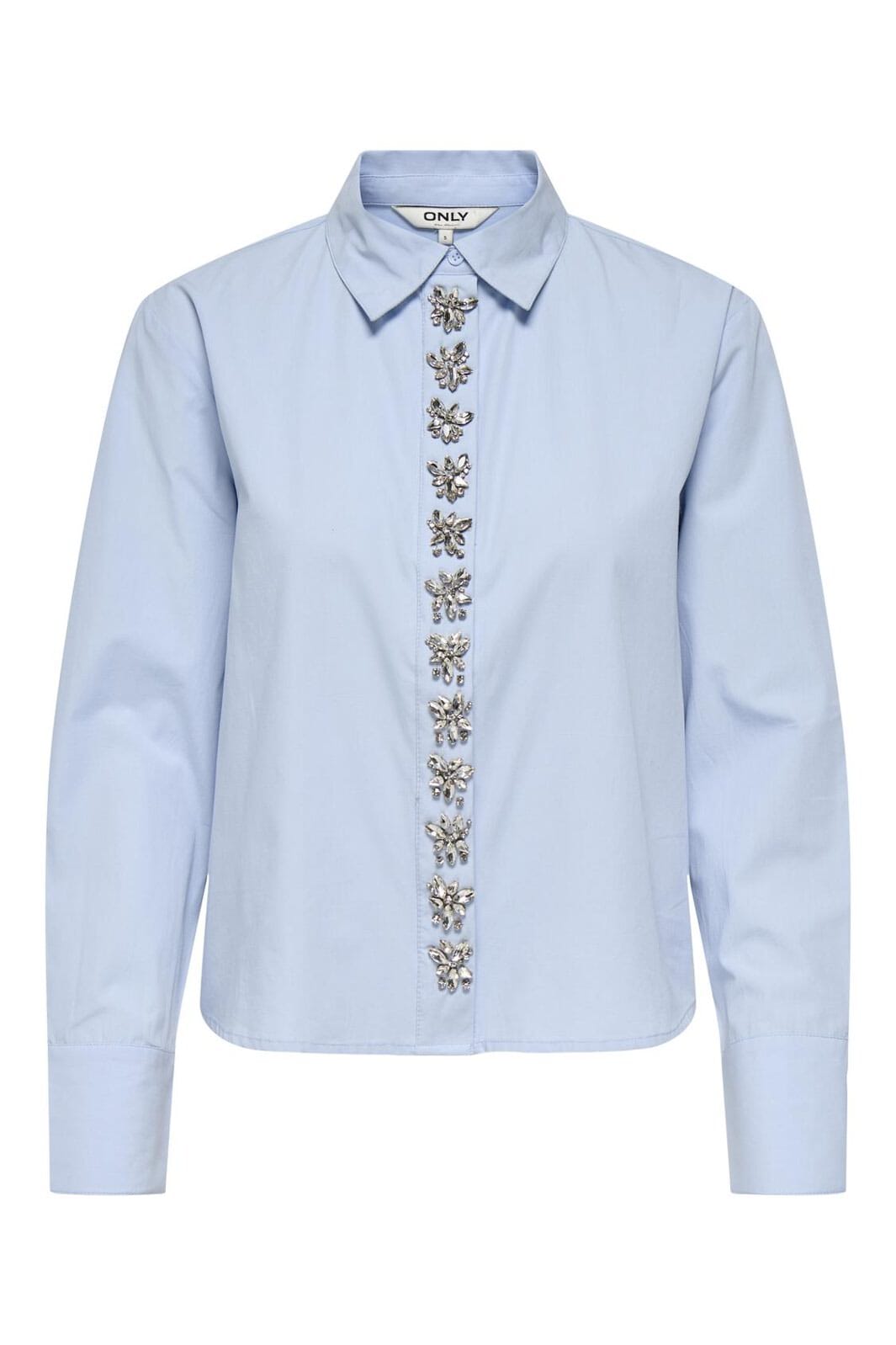 Only - Onlcarly Ls Reg Embelis Shirt - 4866535 Kentucky Blue