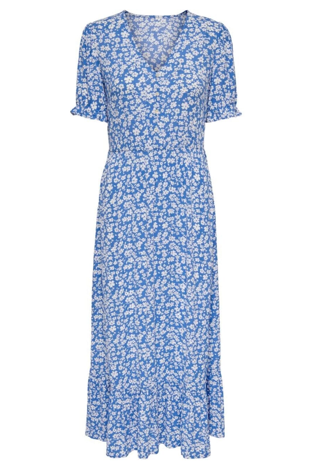Only - Onlchianti S/S Long Dress - 4032233 Marina WHITE FLOWER