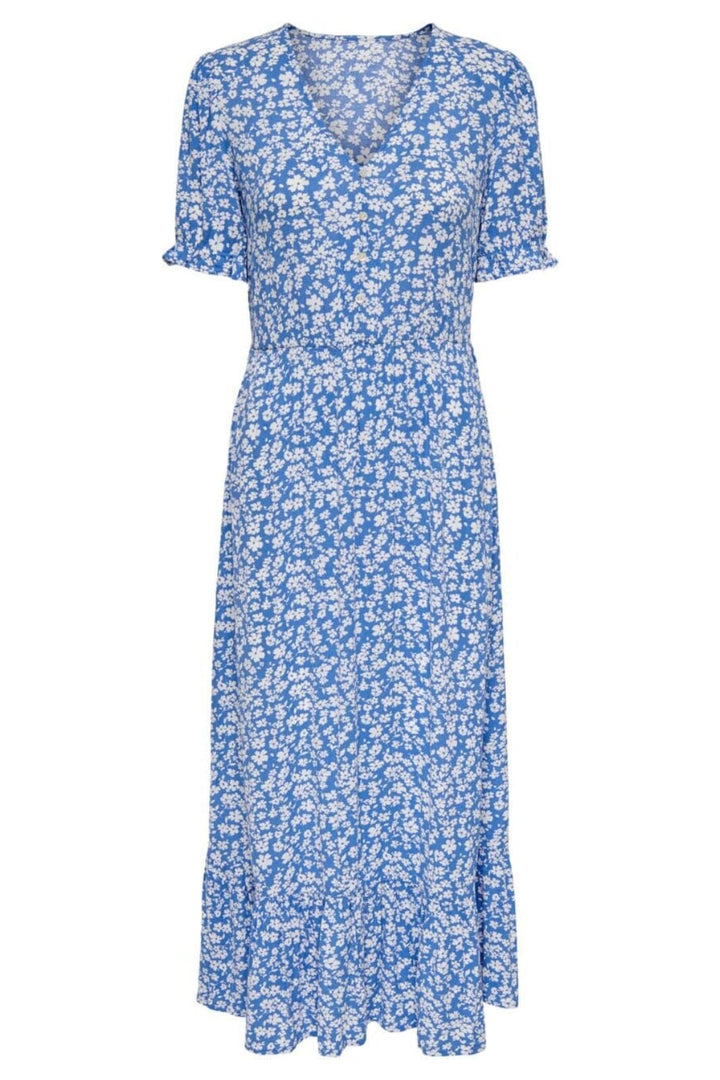Only - Onlchianti S/S Long Dress - 4032233 Marina WHITE FLOWER