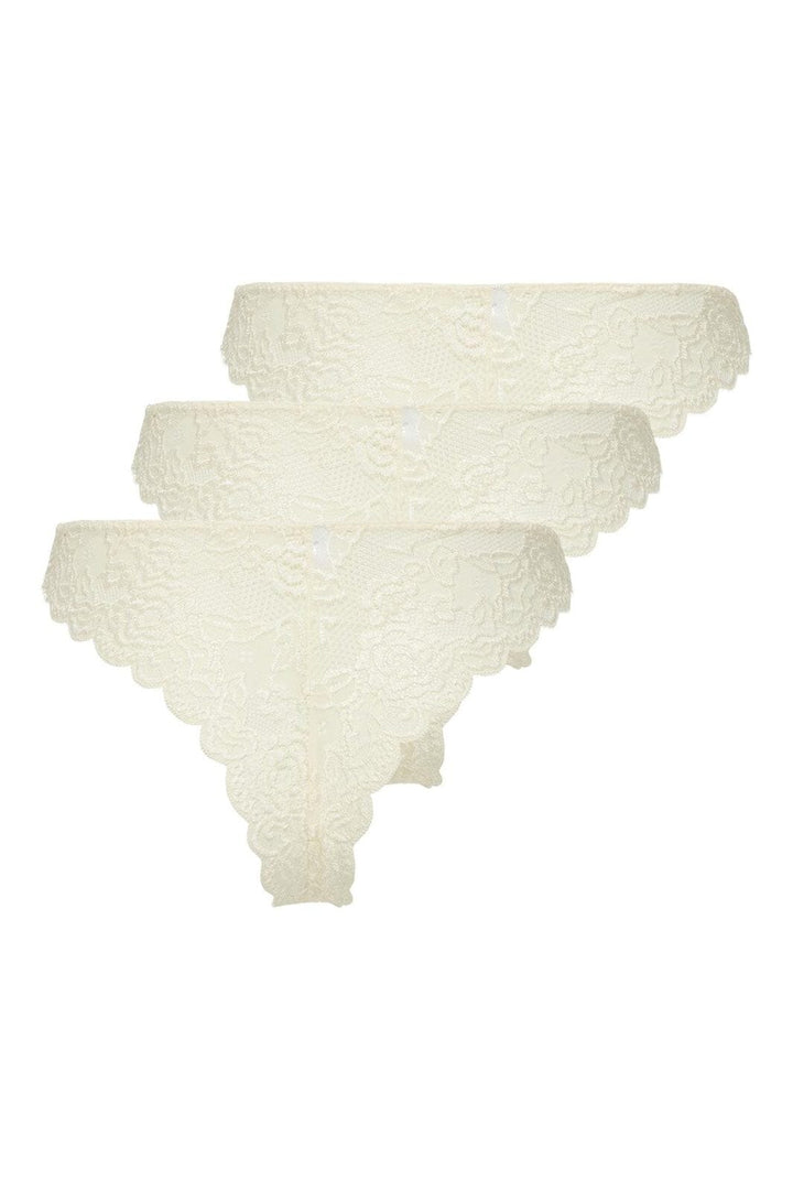 Only - Onlchloe Lace Brazil 3-Pack Acc - 4801849 Cloud Dancer X3
