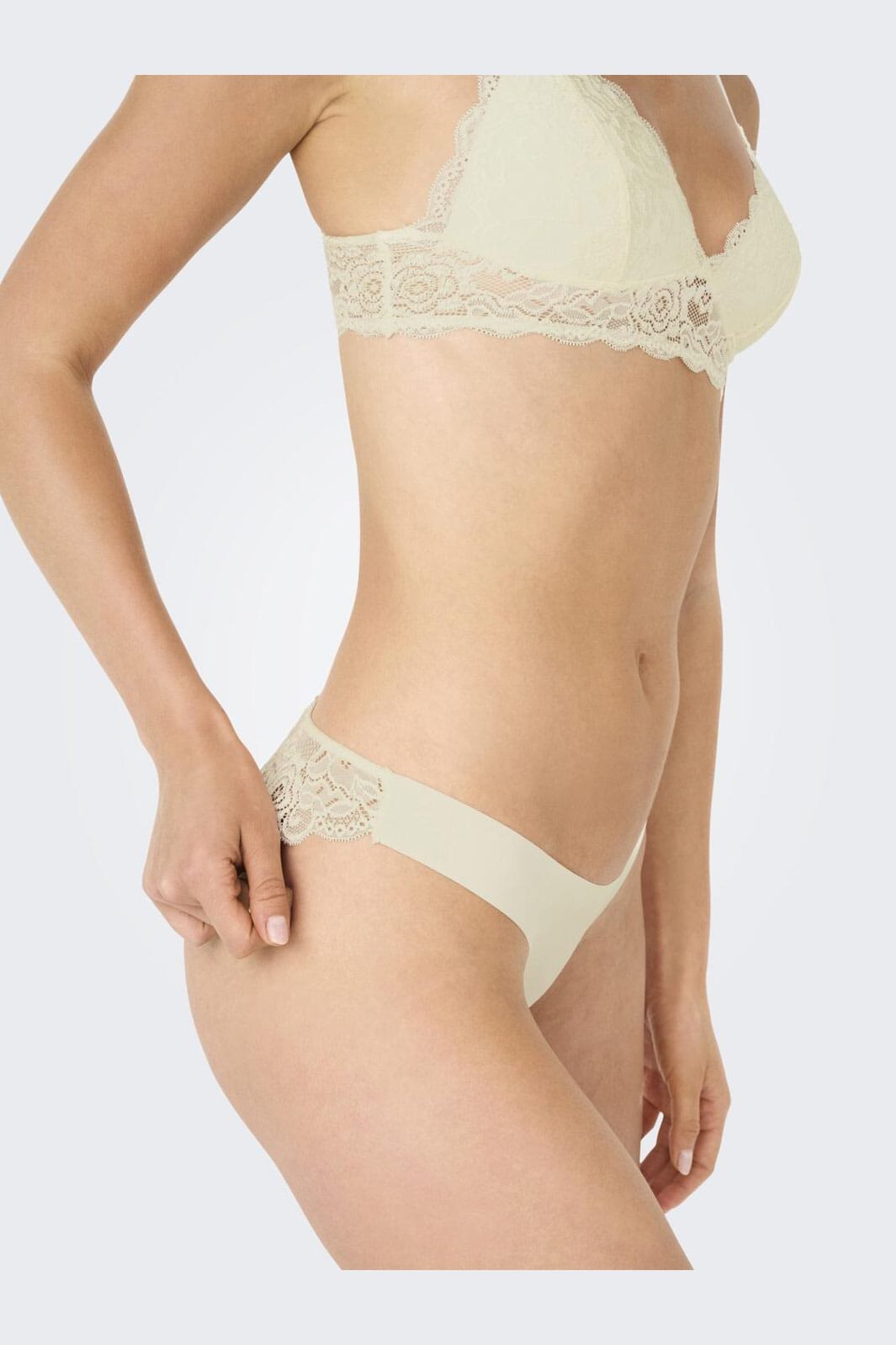 Only - Onlchloe Lace Brazil 3-Pack Acc - 4801849 Cloud Dancer X3