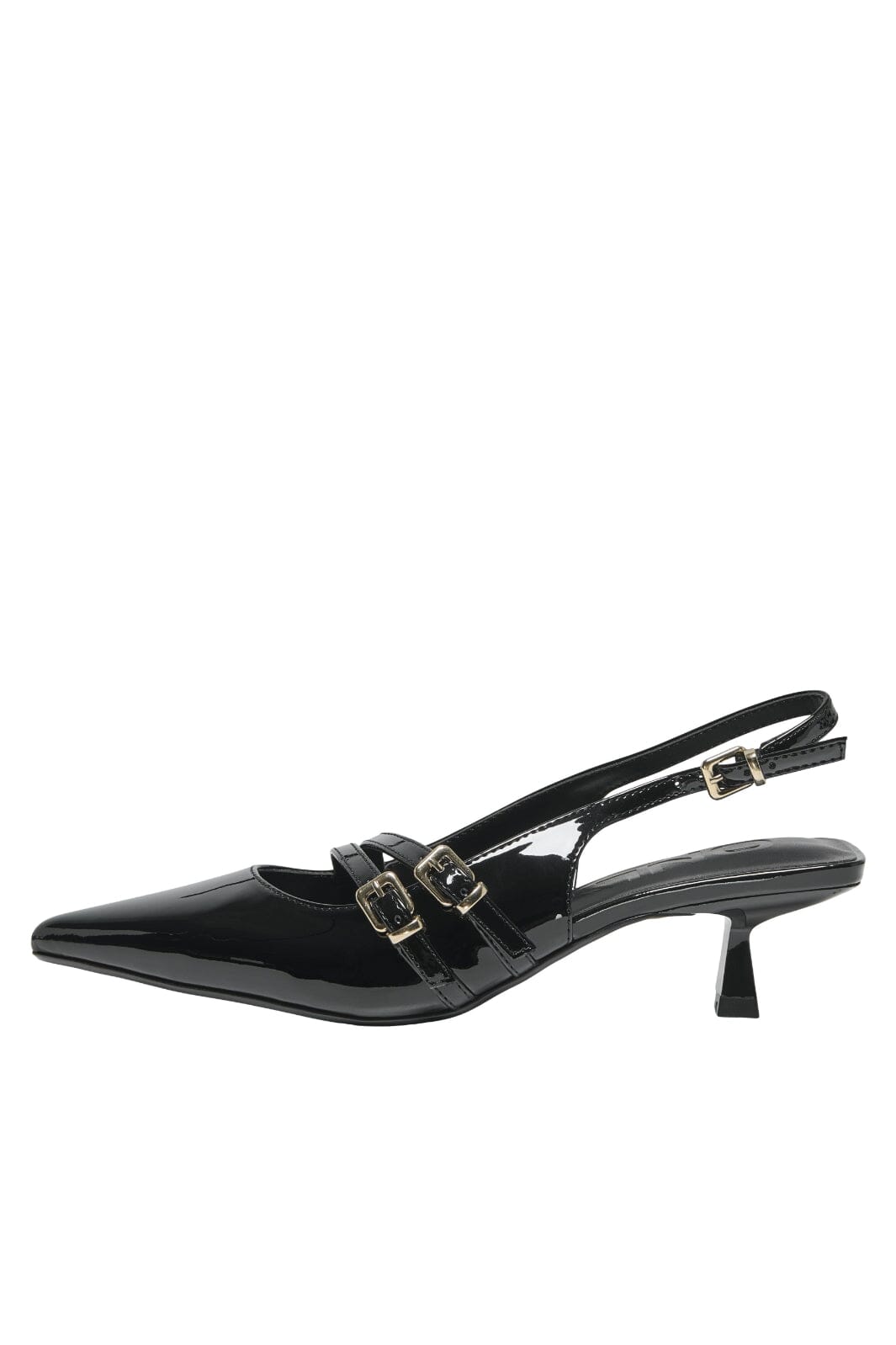 Only - Onlcoco-8 Buckle Slingback Pump - 4842737 Black
