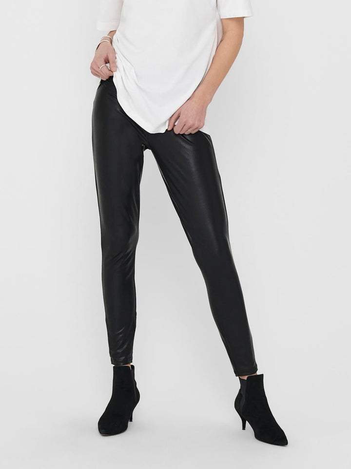 Only - Onlcool Coated Legging - 3179952 Black Bukser