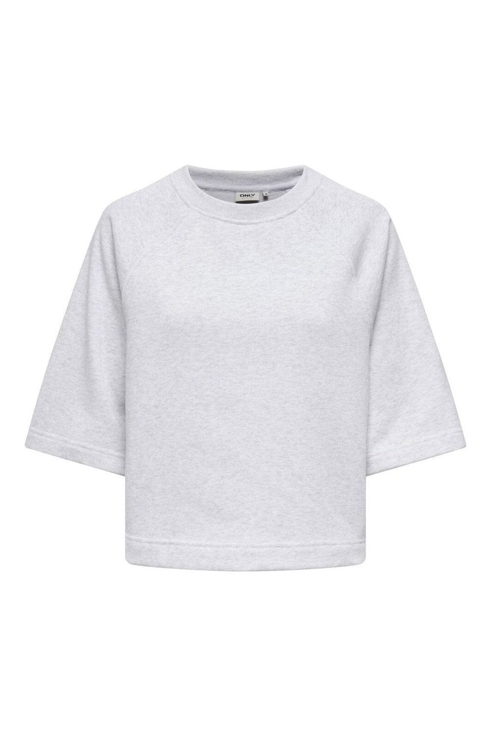 Only - Onldasie 2/4 O-Neck Raglan Ub Swt - 4918537 Light Grey Melange
