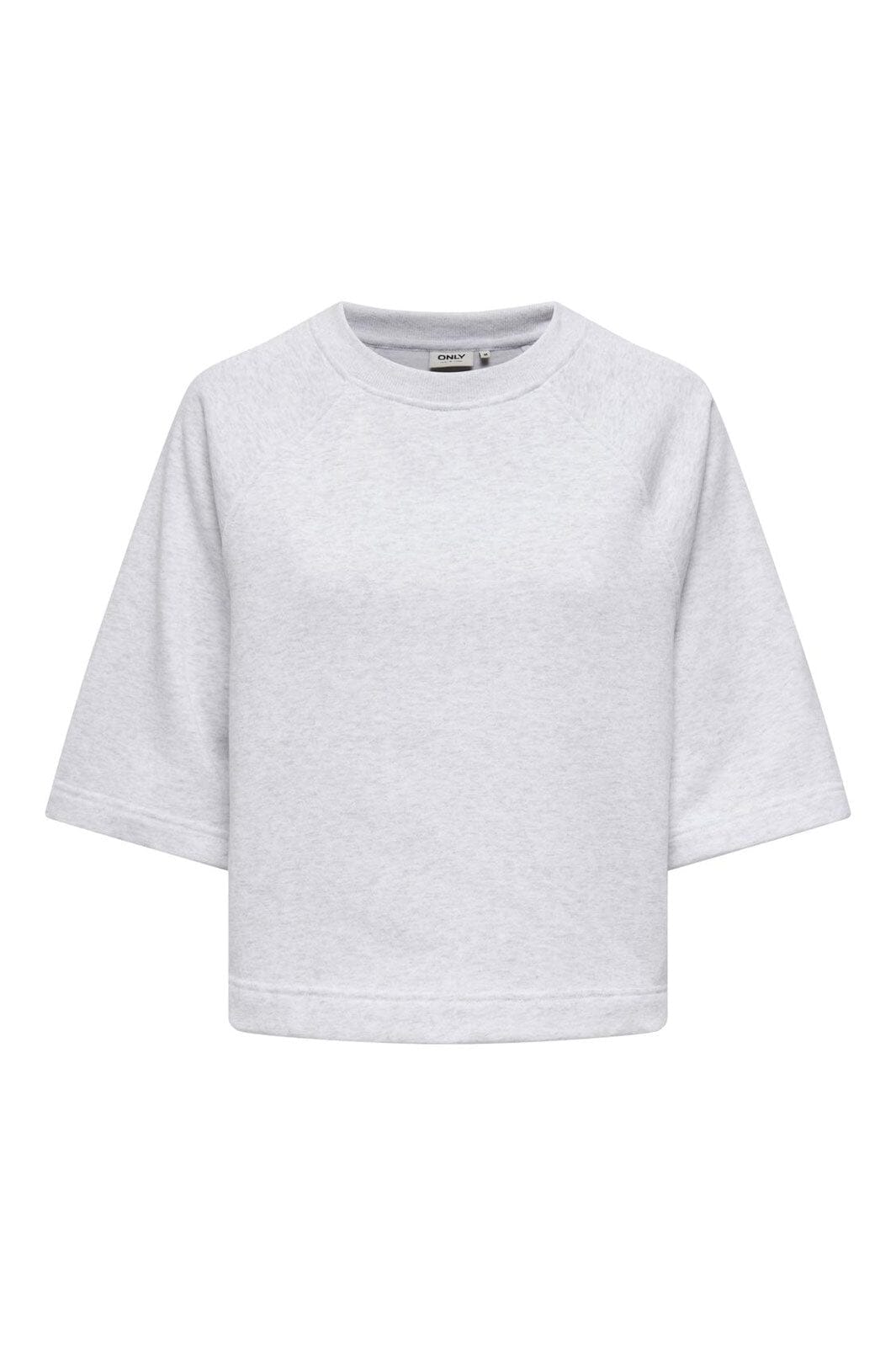 Only - Onldasie 2/4 O-Neck Raglan Ub Swt - 4918537 Light Grey Melange