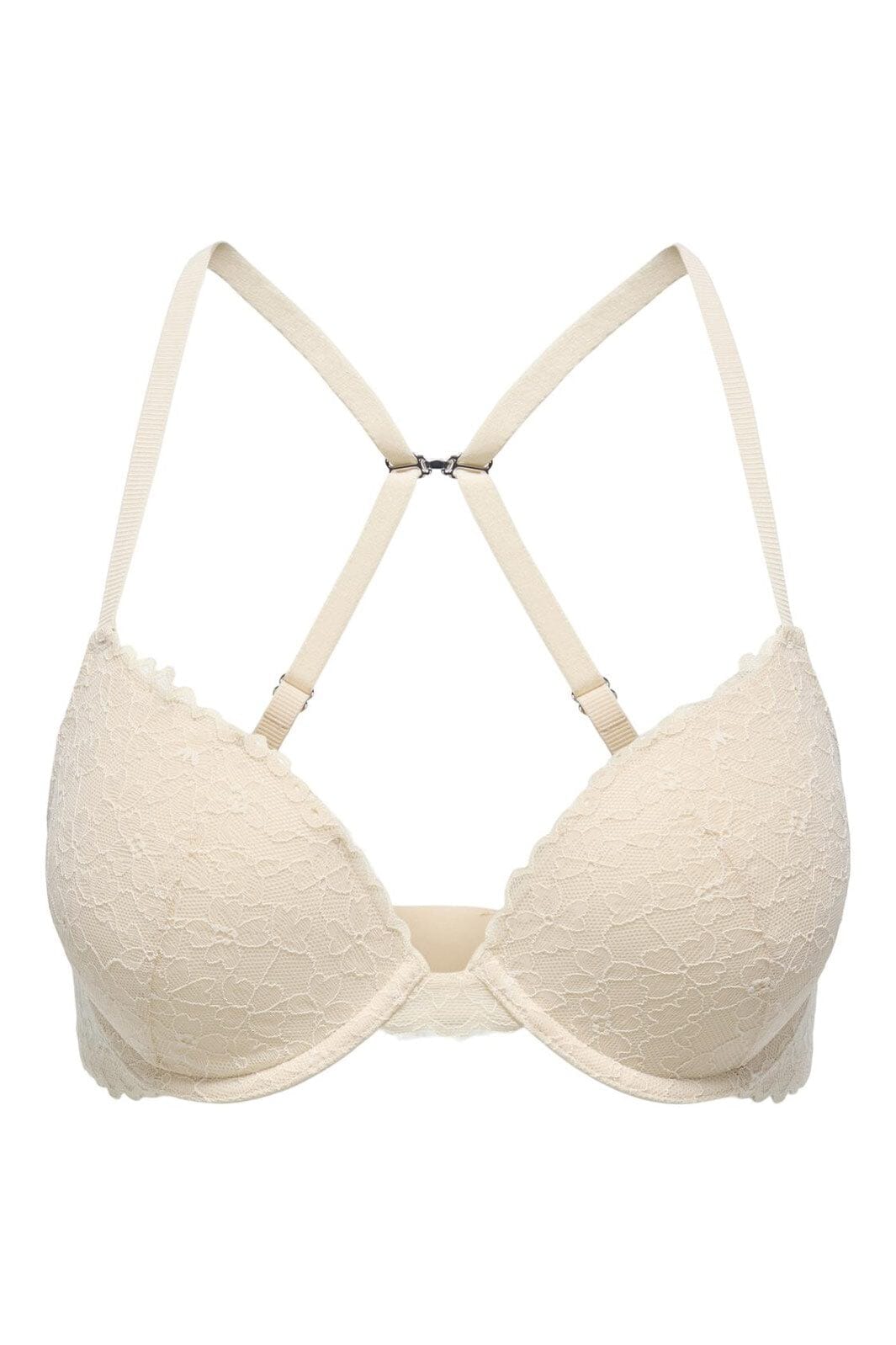 Only - Onldelicate Lace Push-Up Bra Acc - 4822267 Peach Taffy