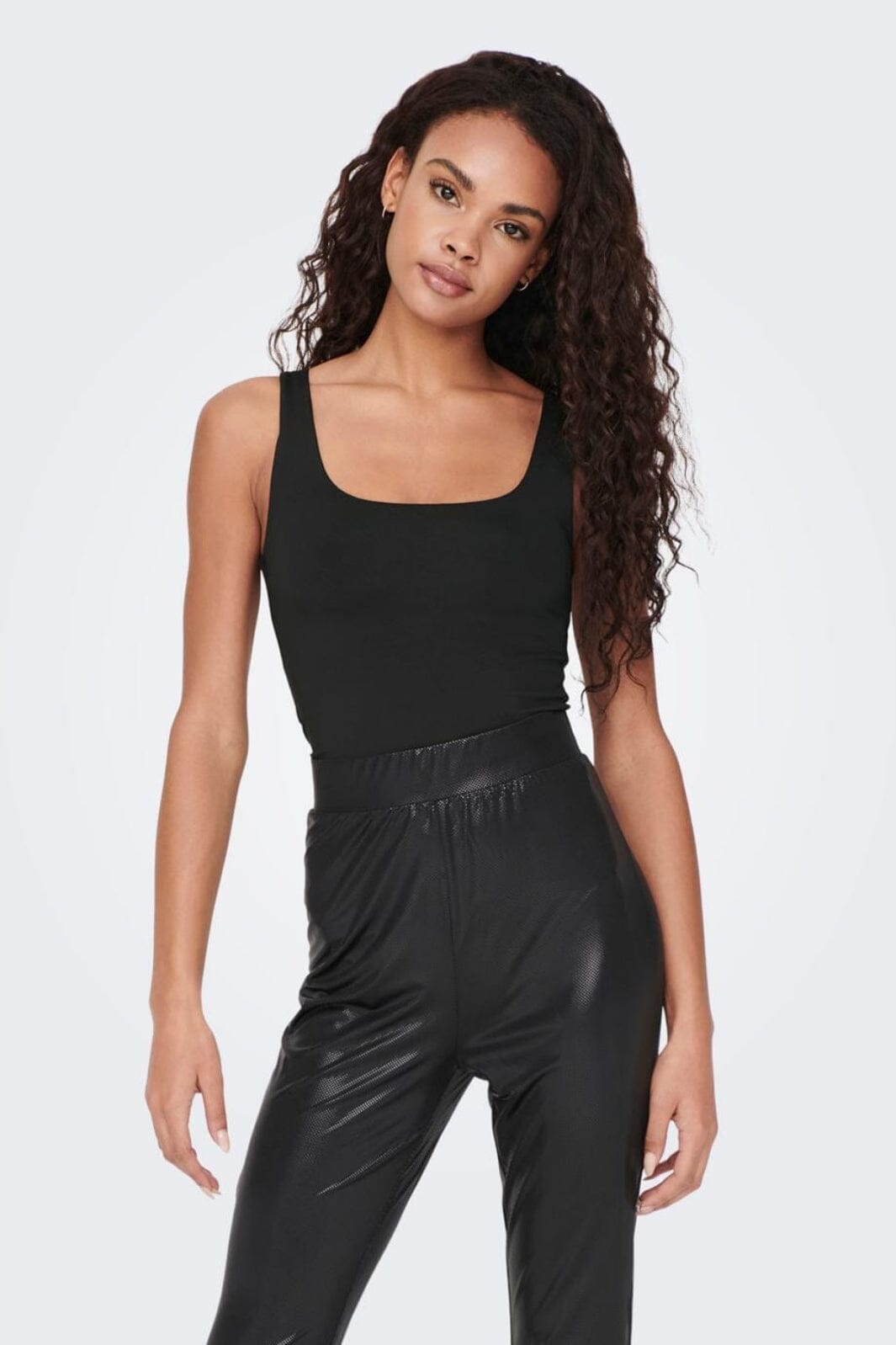 Only - Onlea S/L 2-Ways Fit Top - 4141432 Black Toppe