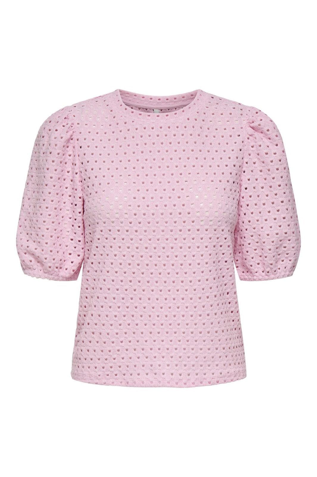 Only - Onlelisa S/S O-Neck Top Box - 4738418 Roseate Spoonbill