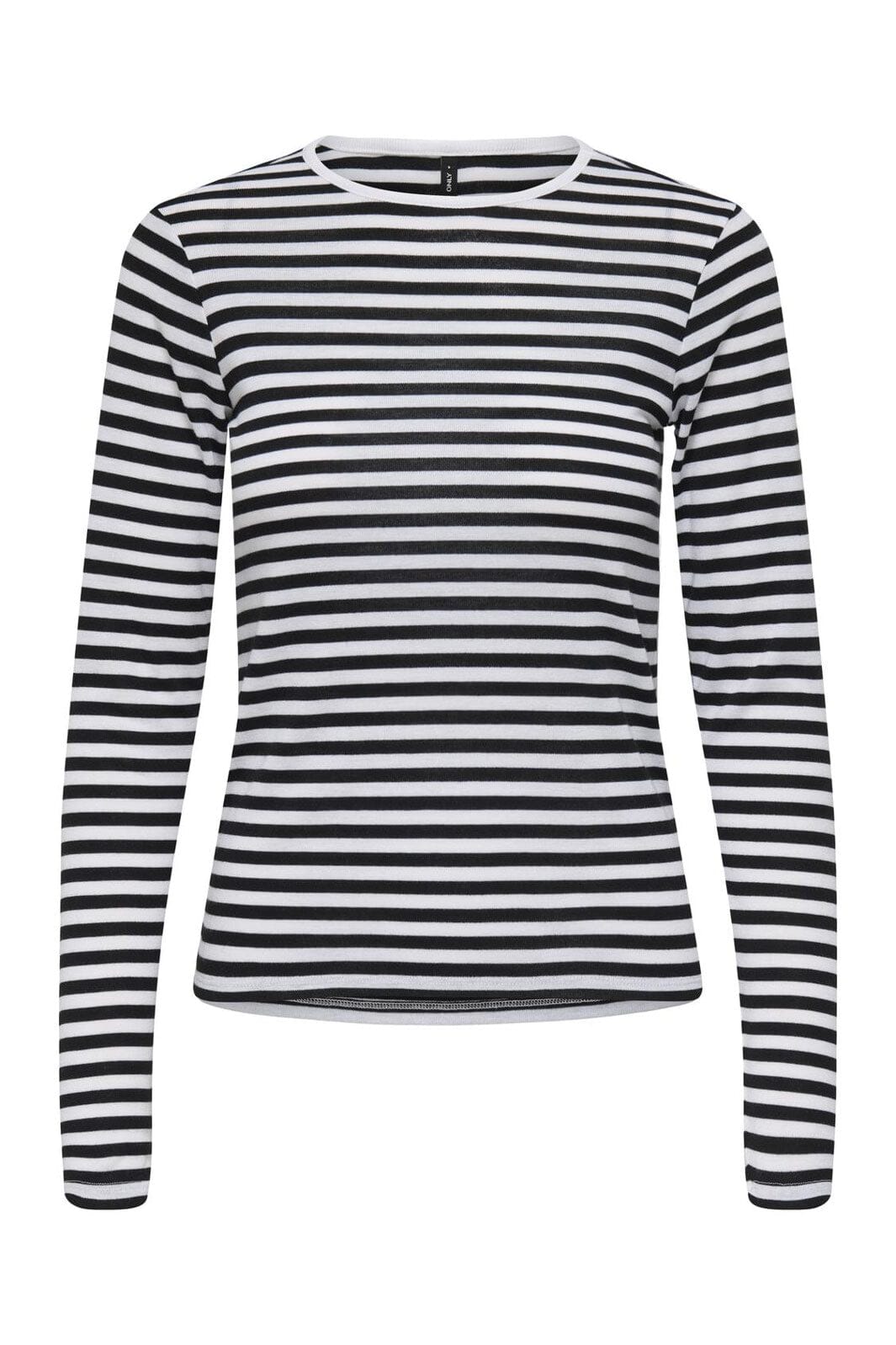 Only - Onlelli L/S Rib Top - 5024615 Black White