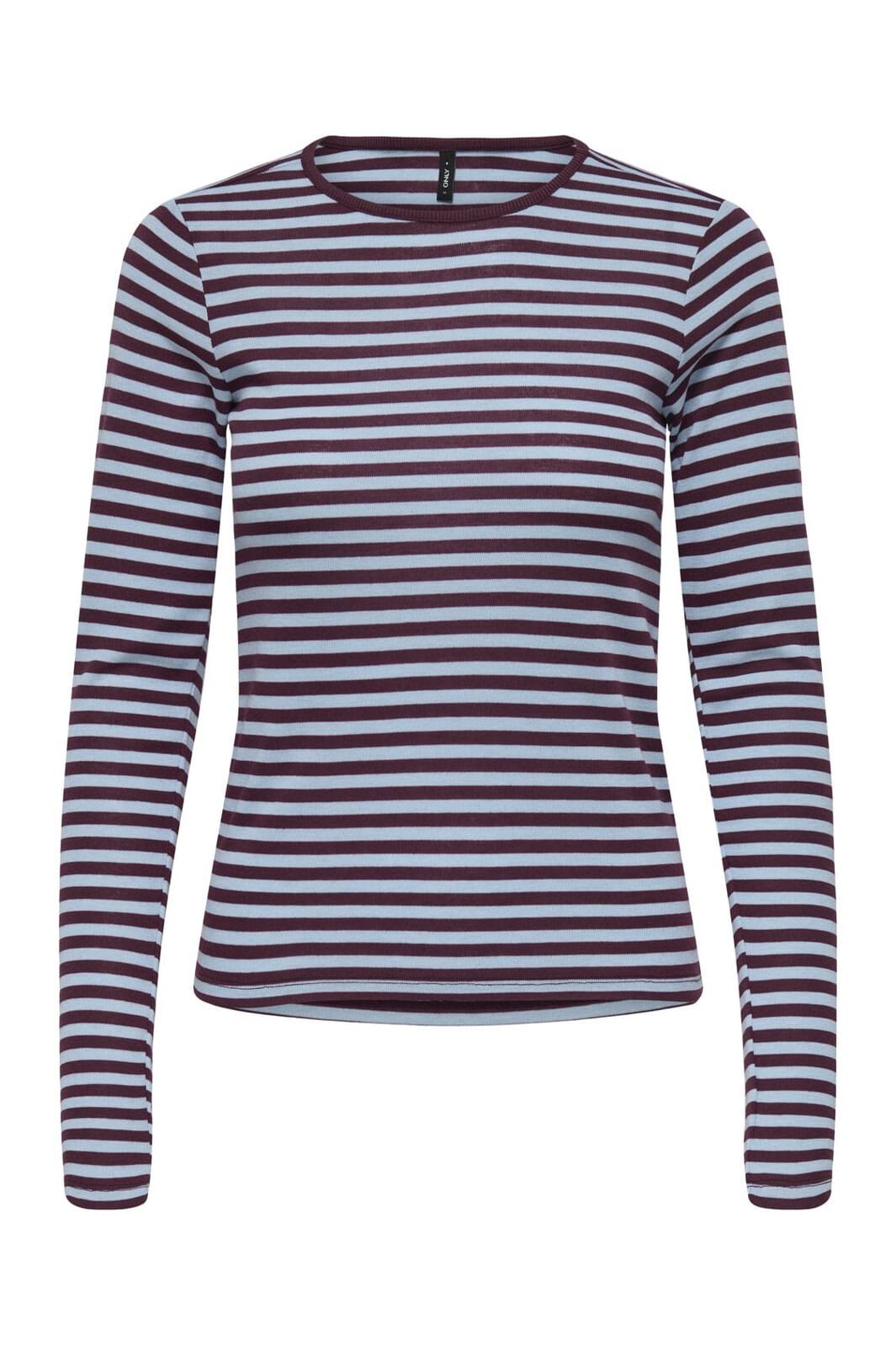 Only - Onlelli L/S Rib Top - 5024625 Cabernet Cashmere Blue