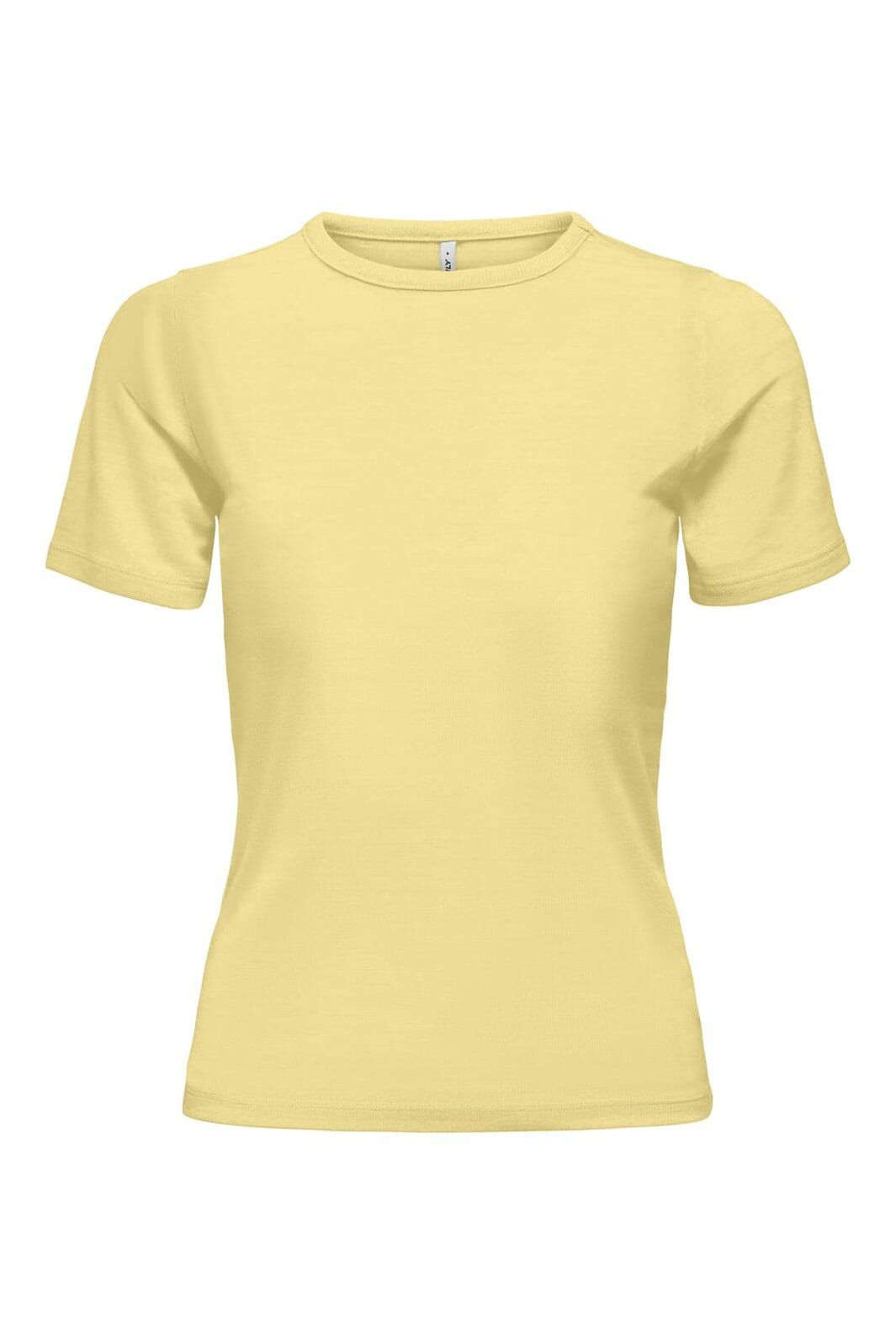 Only - Onlelli S/S Rib Top - 4941178 Lemon Meringue