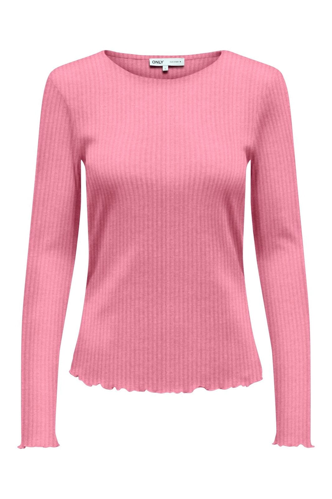 Only - Onlemma L/S Rib Basic Top - 4963371 Wild Rose