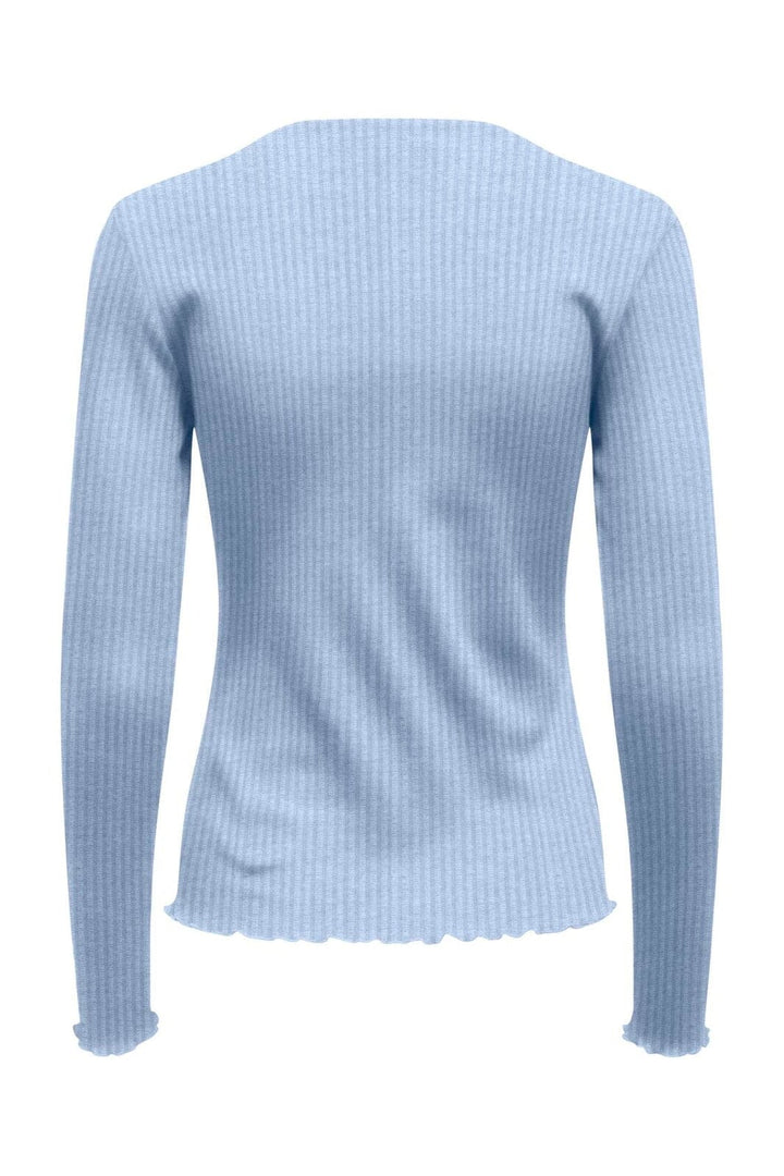 Only - Onlemma L/S Rib Basic Top - 4963372 Kentucky Blue