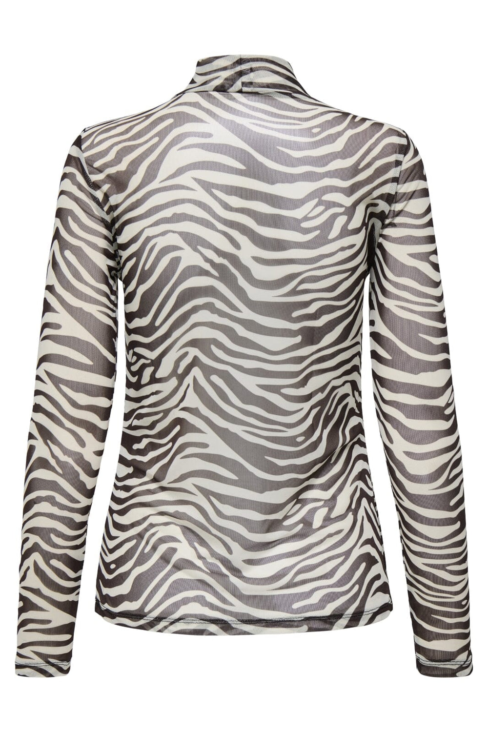 Only - Onlerica Life Mesh L/S Top - 4903748 Demitasse Zebra