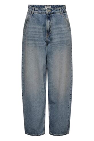 Only - Onlgia Mid Loose Baggy Dot413 - 4520397 Medium Blue Denim Jeans
