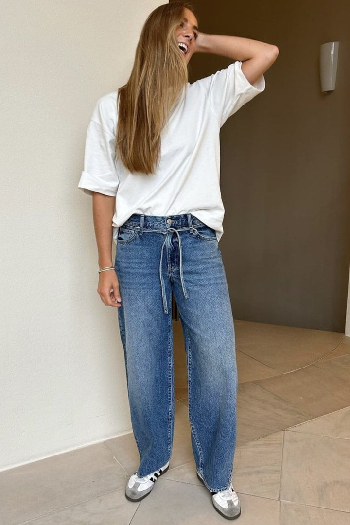 Only - Onlgianna Balloon Jeans Dot - 4526764 Medium Blue Denim Jeans