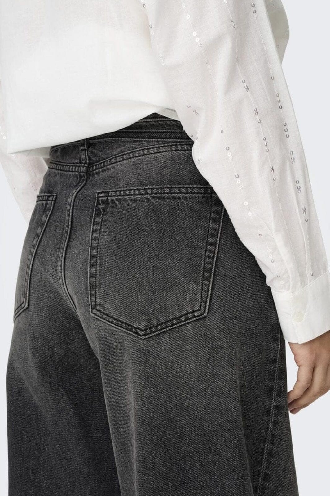 Only - Onlgianna Straight Dot980 - 4740253 Washed Black