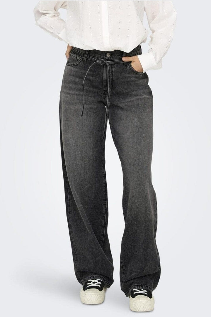 Only - Onlgianna Straight Dot980 - 4740253 Washed Black
