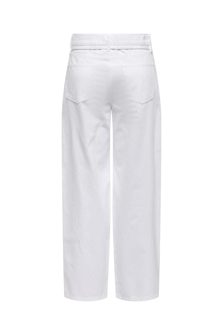 Only - Onlgianna Straight Jeans White Dot - 4720515 White Denim