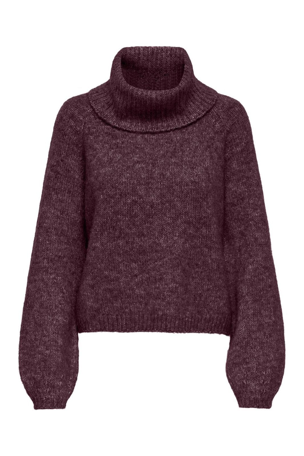 Only - Onlgila Life Ls Rollneck Bf Knt - 4932313 Winetasting Melange