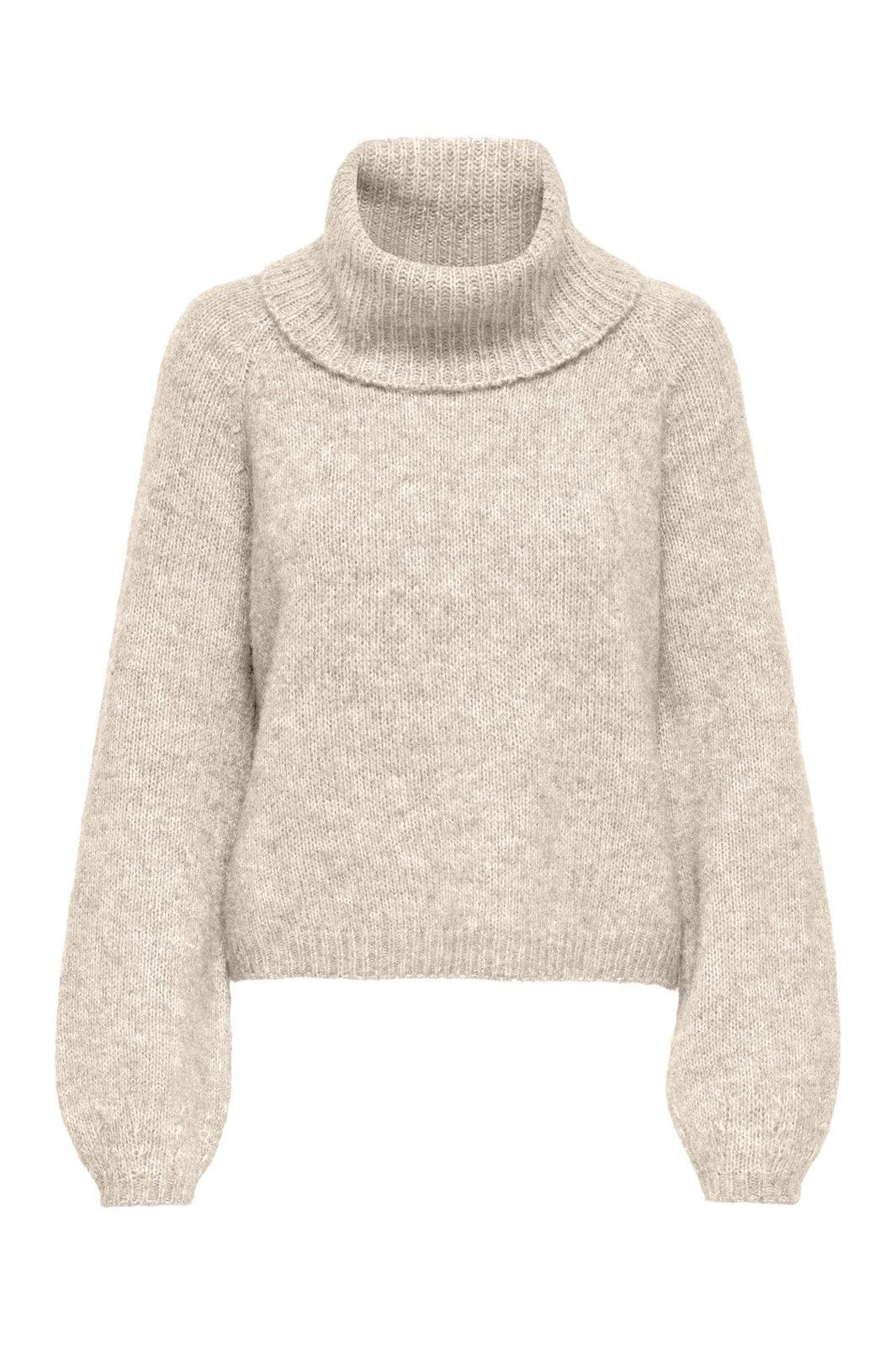 Only - Onlgila Life Ls Rollneck Bf Knt - 4932314 Whitecap Gray Melange