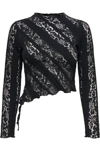 Only - Onlirene L/S Mockneck Top - 4915855 Black Toppe