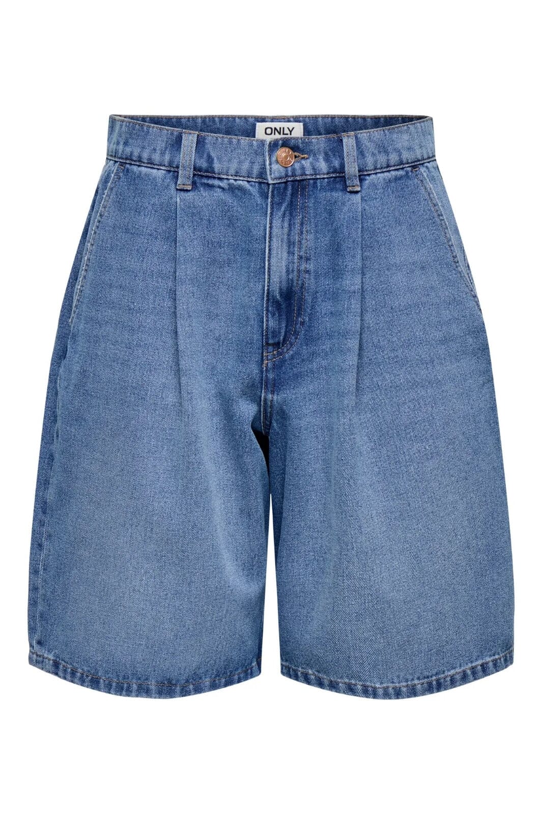 Only - Onlivy Reg Wide Chino Shorts Pim - 4858079 Medium Blue Denim