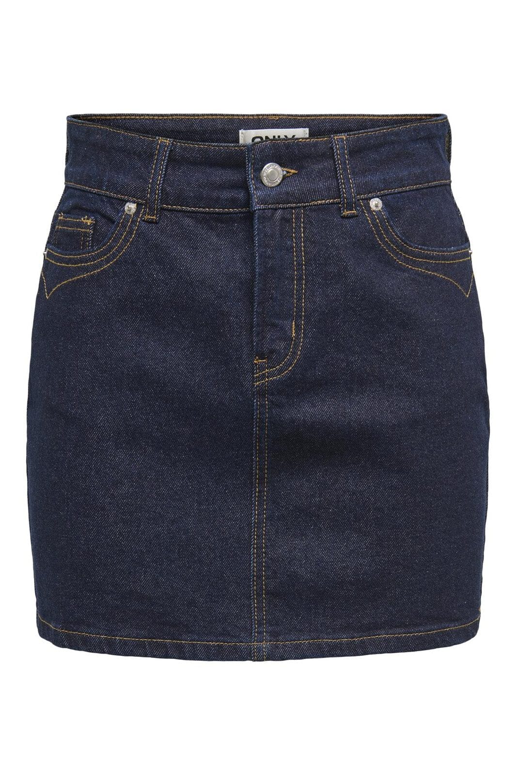 Only - Onljuicy Western Short Skirt Mae - 4801356 Dark Blue Denim Rinse