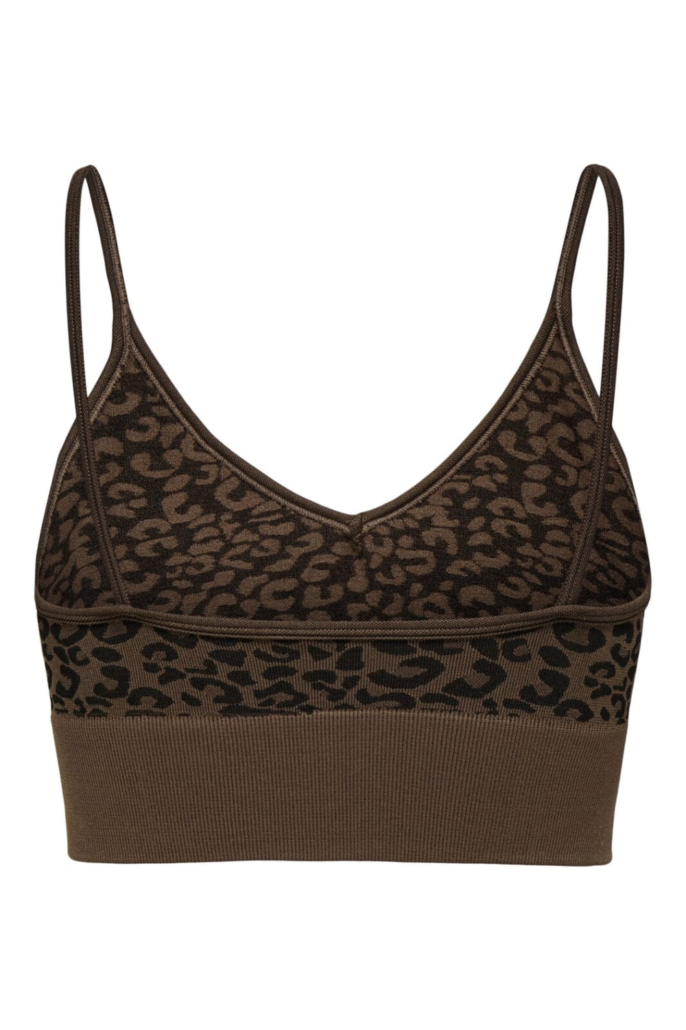 Only - Onljungle Seamless Animal V-Neck Top Acc - 4756666 Pinecone Leopard Pattern