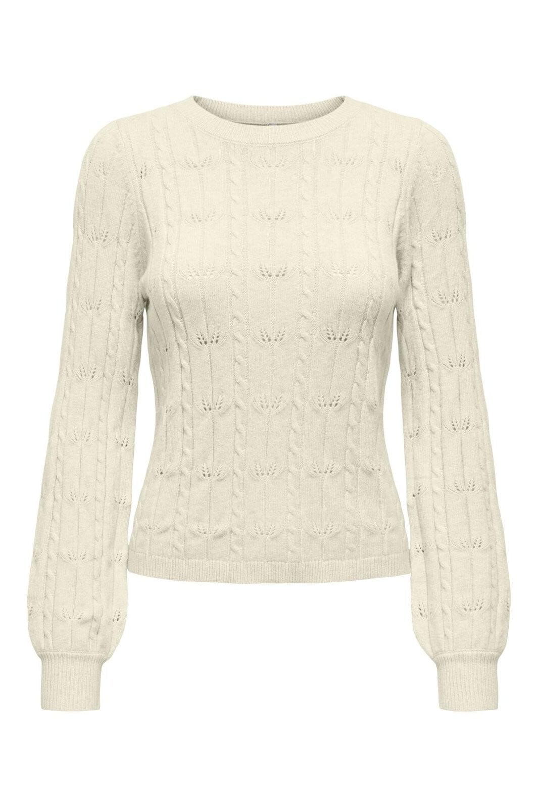 Only - Onlkatia Ls Structure O-Neck Pull Cc Knt - 4959380 Baby'S Breath