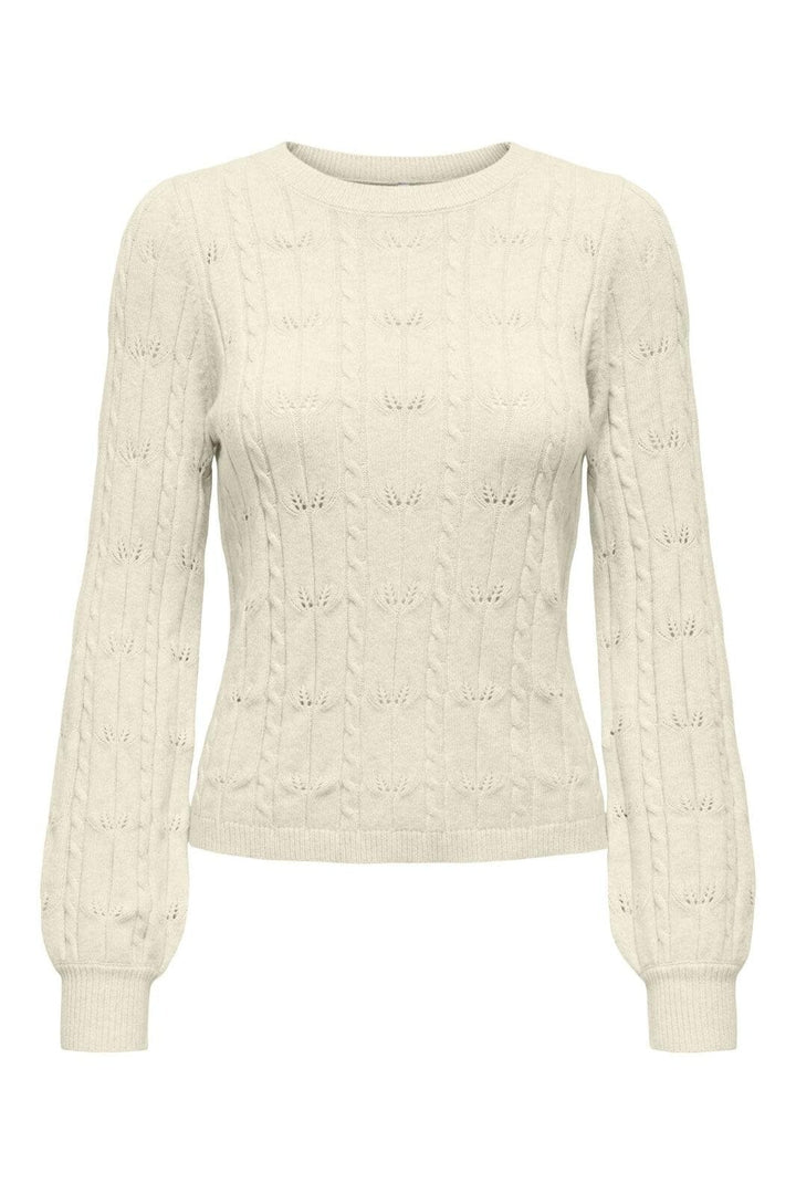 Only - Onlkatia Ls Structure O-Neck Pull Cc Knt - 4959380 Baby'S Breath