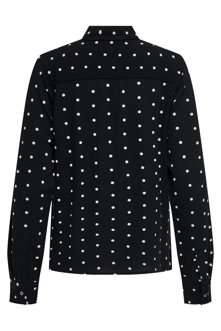Only - Onlkeshav L/S Shirt - 4959205 Black Dots Skjorter