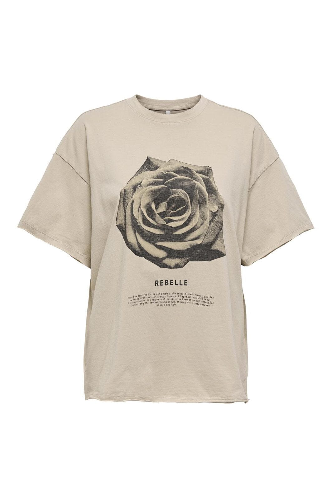 Only - Onlkinna Life S/S Oversize Top Box - 4869387 Humus Rebelle