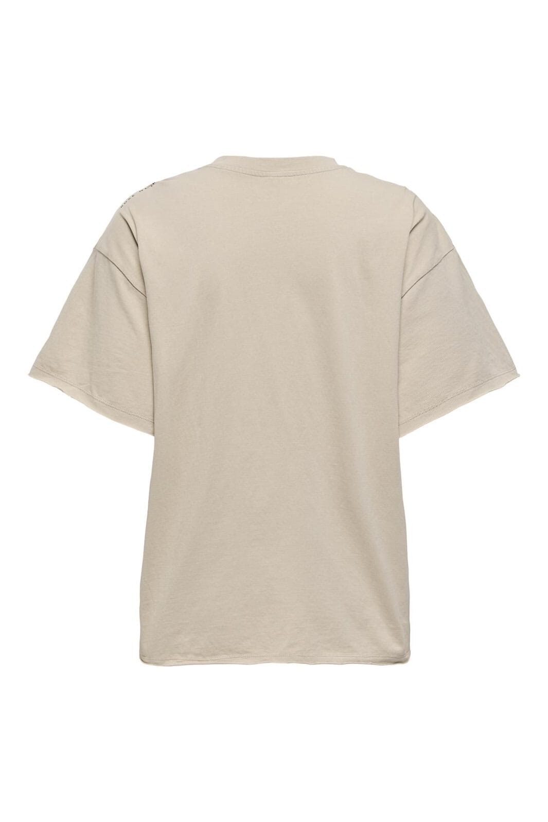 Only - Onlkinna Life S/S Oversize Top Box - 4869387 Humus Rebelle