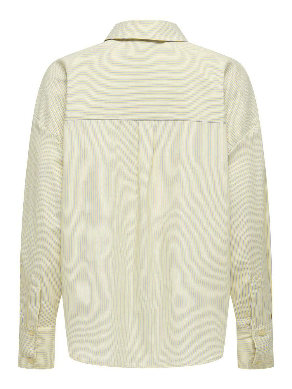 Only - Onlkiri Ls Shirt Ox - 4981575 Cloud Dancer W. Lemon Meringue