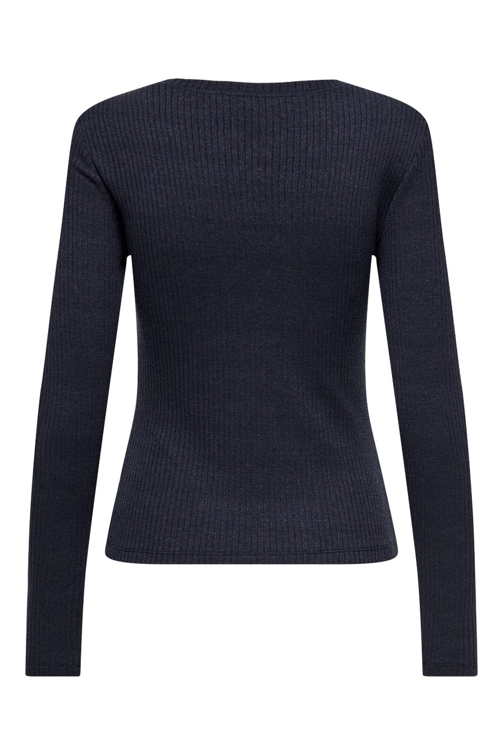 Only - Onllinea L/S O-Neck Button Top Cc - 4805065 Night Sky Melange