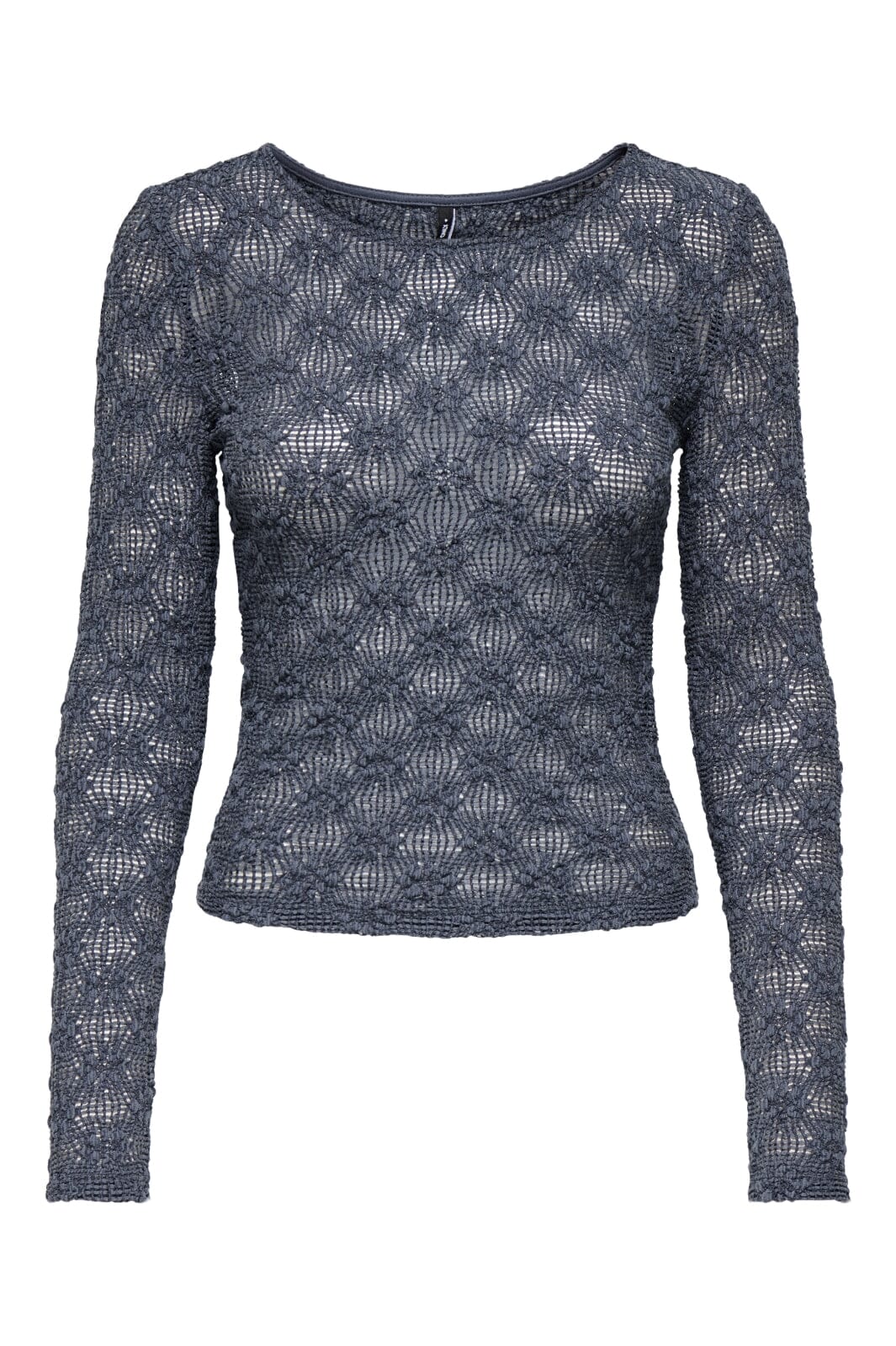 Only - Onllola L/S O-Neck Lace Top - 4841537 Ombre Blue