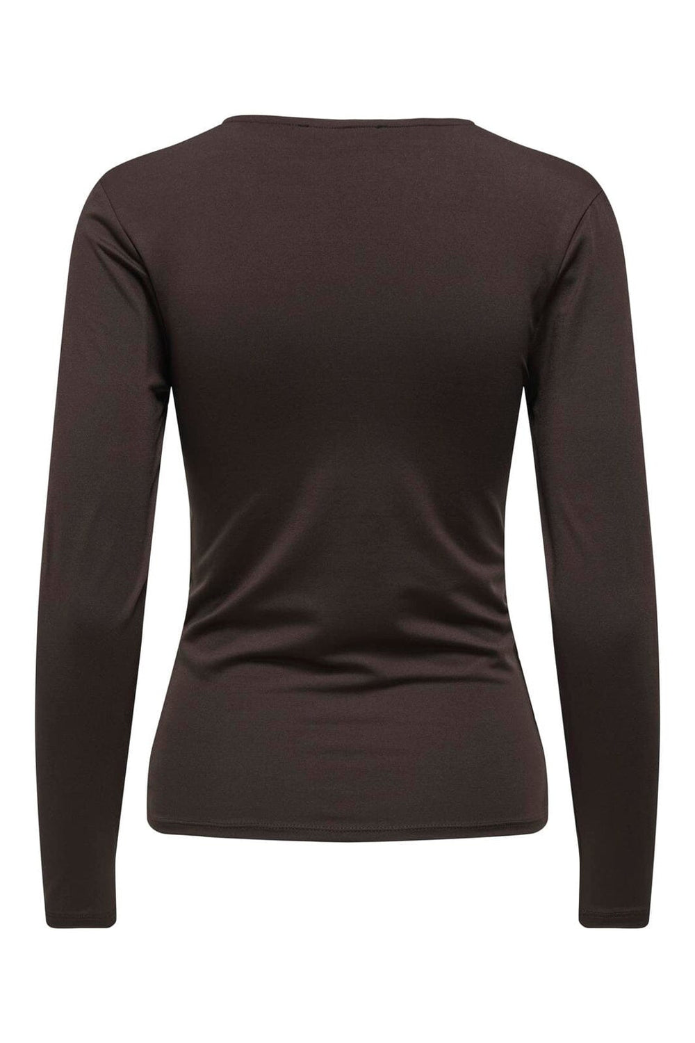 Only - Onllone Life L/S Knot Top - 5072423 Chocolate Torte
