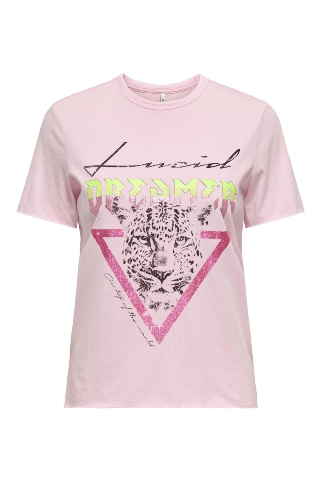 Only - Onllucy Life Reg S/S Top Box 15307412 - 4736482 - Roseate Spoonbill Electric Dreamer