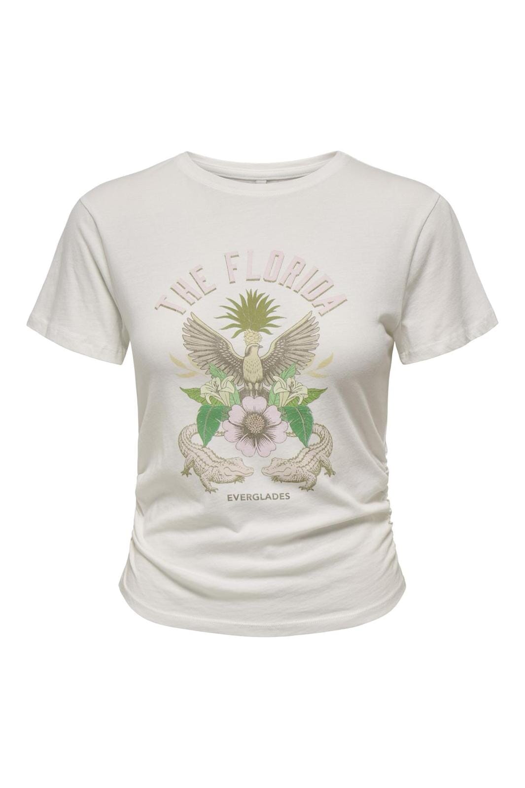 Only - Onllucy Life S/S Summer Top Box 15346760 - 4737445 - Cloud Dancer Malibu Florida