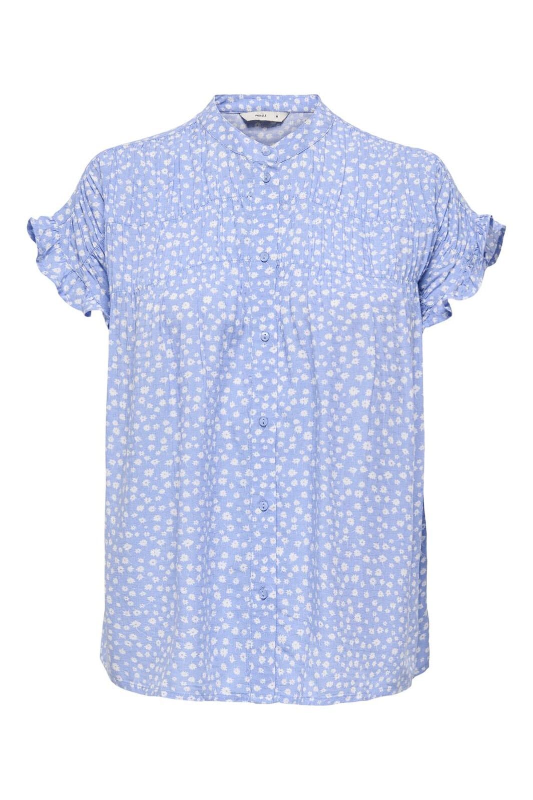 Only - Onlluna Life S/S Shirt - 4890360 Grapemist Luna Flower