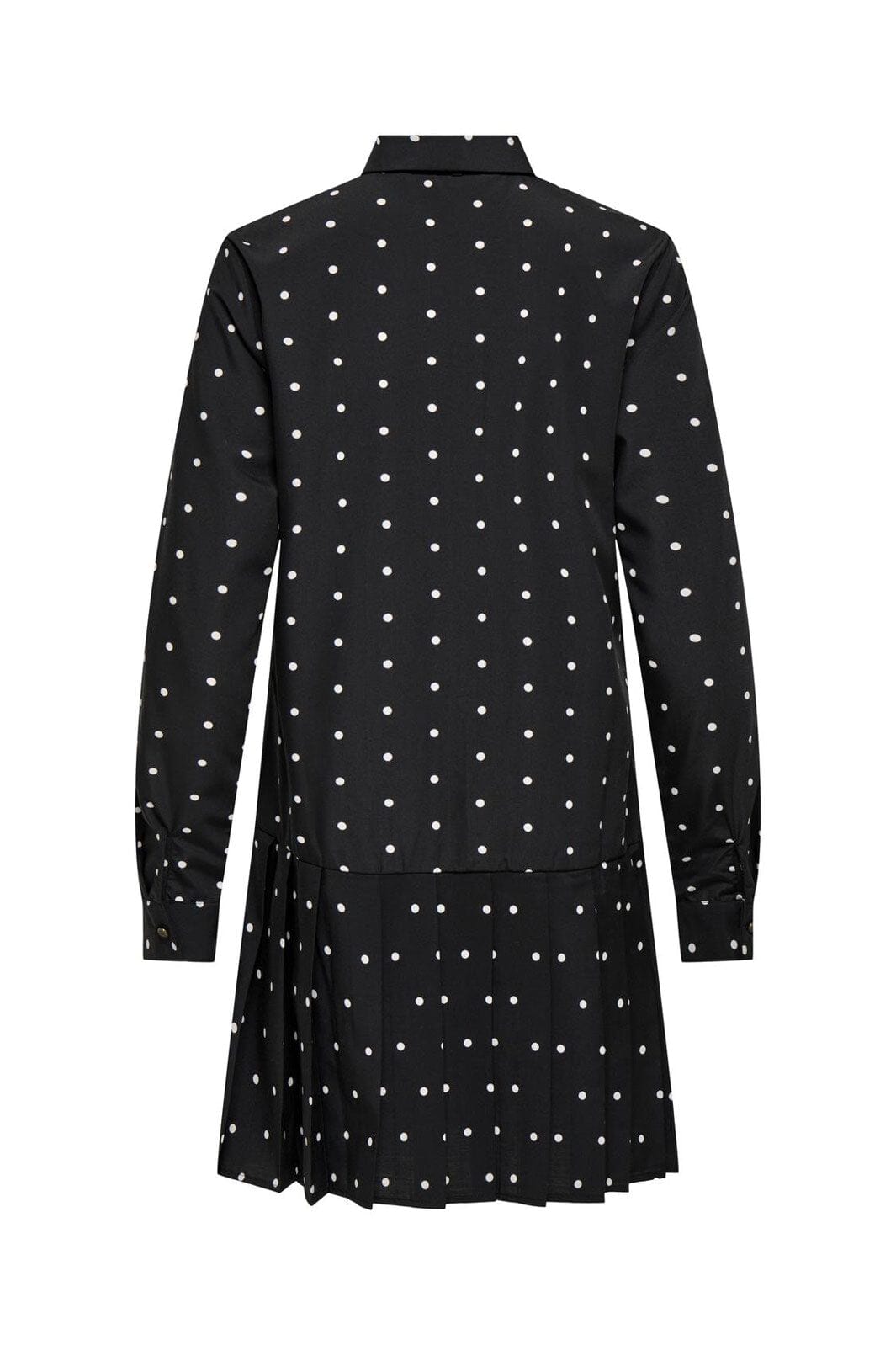 Only - Onlmargon L/S Shirt Tie Dress - 4979728 Black Dots